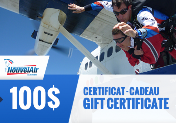Certificat Cadeau 100$